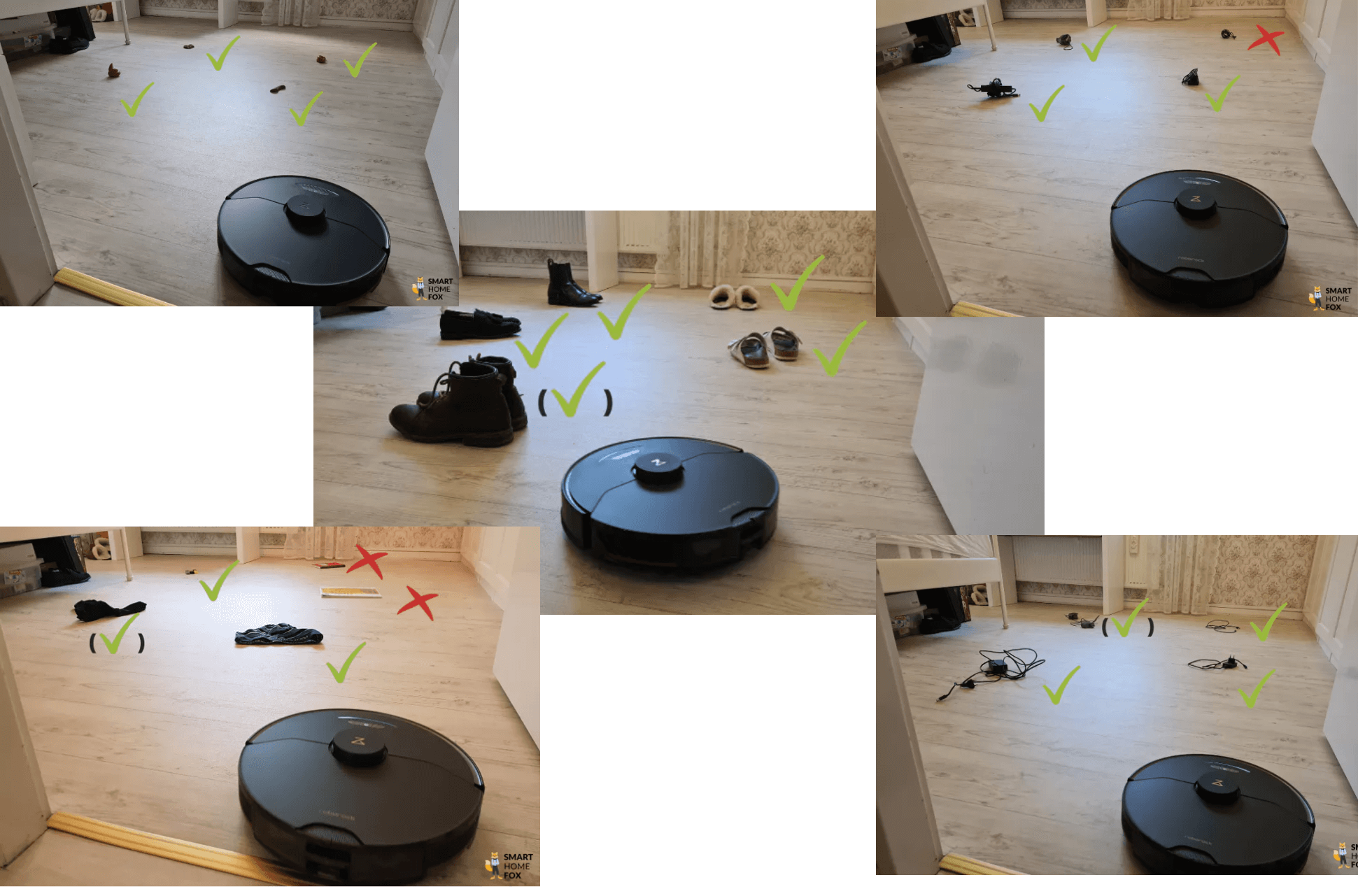 Das Testergebnis der Hinderniserkennung des Roborock S8 Pro Ultra wird übersichtlich dargestellt.